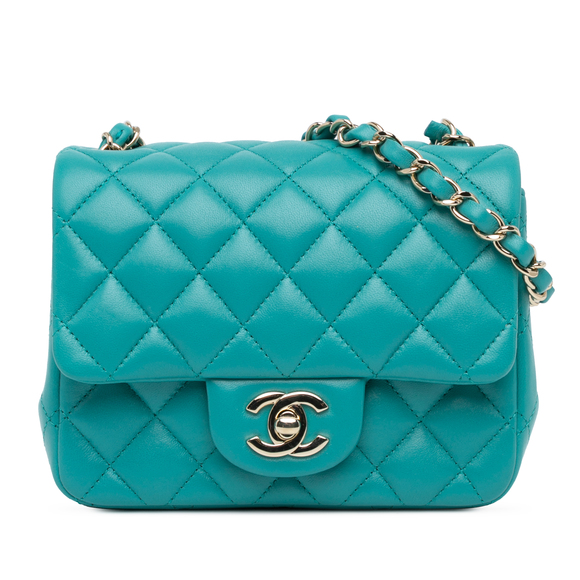 Chanel Handbags - Pre-Loved Chanel Mini Square Classic Lambskin Single Flap